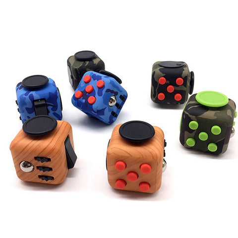 Quality Silicone Buttons Camouflage Fidget Cube Toy Anti Stress Fidget Stress Relieve New