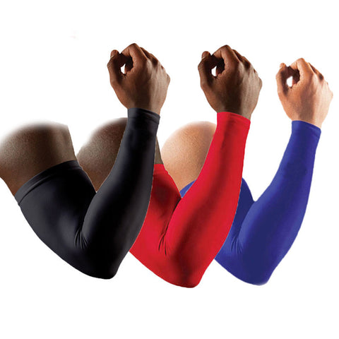 1 Pair High Quality Basketball Brace Support Lengthen Arm Sleeves Guard Sports Safety Protection Elbow Pads Arm Warmers