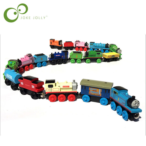 Wooden Magnetic Thomas Circus Train Donald Lady Gordon Friends Lorry Track Railway Vehicles Diecast Toys for children