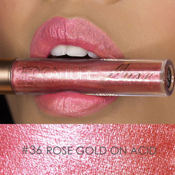 New Long Lasting Glitter Lip Gloss Matte Tint Lips Liquid Batom Maquiagem Magic Colors Nude Shimmer Lipstick Makeup Lipkits