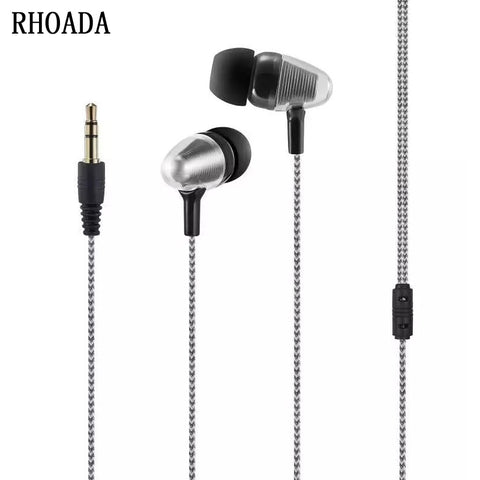 RHOADA 2017 In-Ear Music Earphone Wired 3.5mm Stereo In-ear Earbuds Earphone fone de ouvido for Xiaomi MP3 MP4 mobile phone