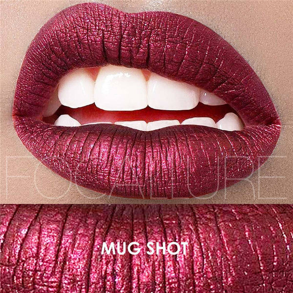 Focallure Brand Waterproof Matte Lipsticks Pro Makeup Cosmetic Long-lasting Lip Gloss Metal Shimmer Lip Cream Liquid Tint