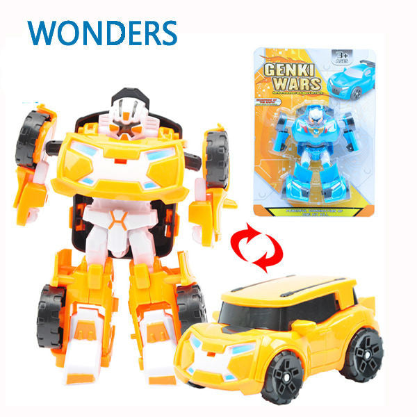 Transformation Robot Car Educational Learning Model Building Kits Plastic Transform Toy Kids Gift