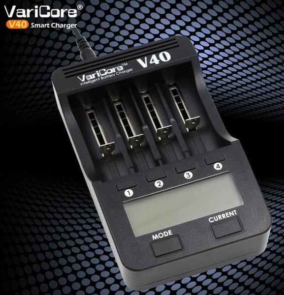 New VariCore V40 LCD Battery Charger for 3.7V 18650 26650 18500 16340 14500 18350 lithium battery 1.2V AA / AAA NiMH batteries