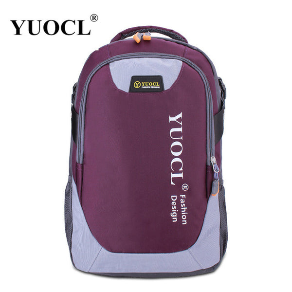 YUOCL fashion casual double-shoulder travel backpack for women school bags for teenagers printing men backpack sac a dos