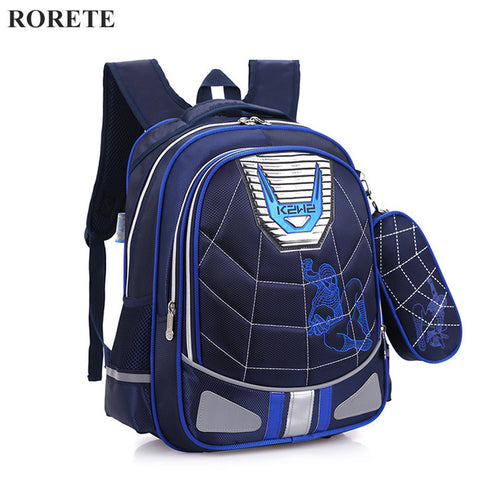 Cartoon Spiderman Orthopedic schoolbags Waterproof Children school backpack for kids shoulder bags mochilas escolares infantis