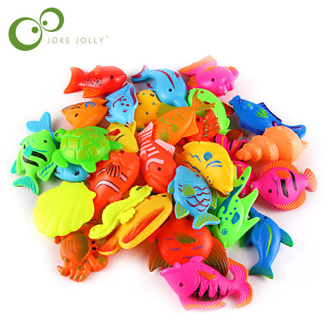 5pcs/lot Learning & education magnetic fishing toy comes outdoor fun & sports fish toy gift for baby/kid with fishing rod WYQ