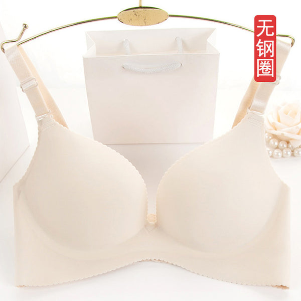 One-piece Silk Polyester Smooth Surface Push Up Bras Comfortable Atrium Sexy Bra Wire Free Adjustasble BH Soutien Gorge Bralette