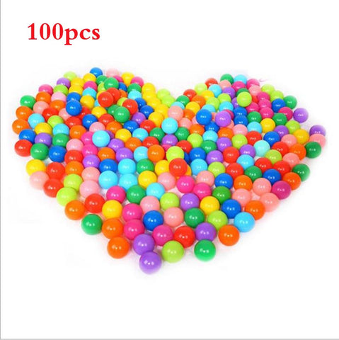 100pcs/lot Eco-Friendly Colorful Soft Plastic Water Pool Ocean Wave Ball Baby Funny Toys Stress Air Ball Outdoor Fun Sports