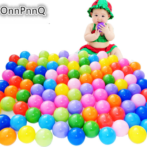 100 Pcs/lot Eco-Friendly Colorful Ball Soft Plastic Ocean Ball Funny Baby Kid Swim Pit Toy Water Pool Ocean Wave Ball