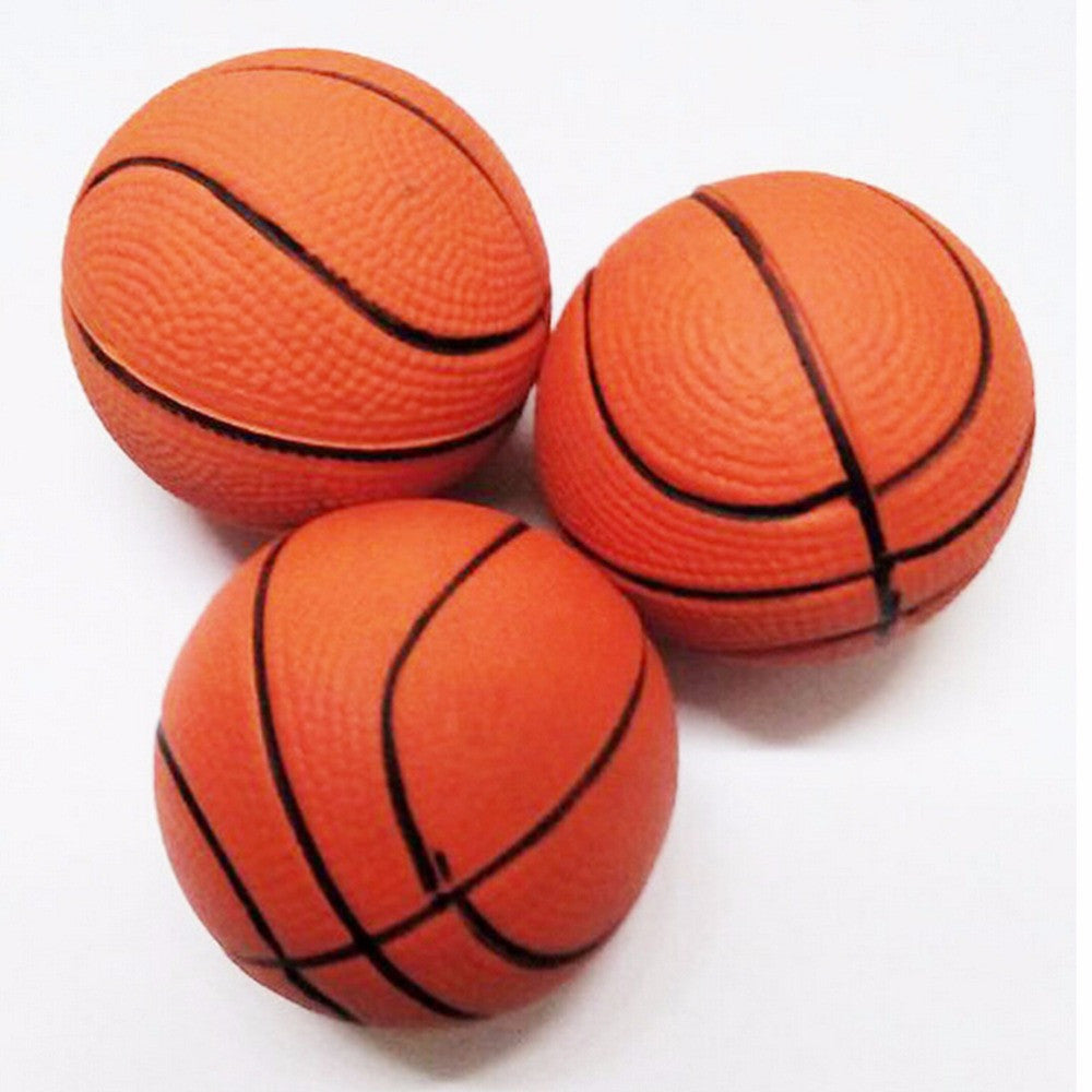 Kid Toy Squeeze Soft Foam Ball Squeezing ball Basketball Orange Hand Wrist Exercise Stress Relief 6.3CM
