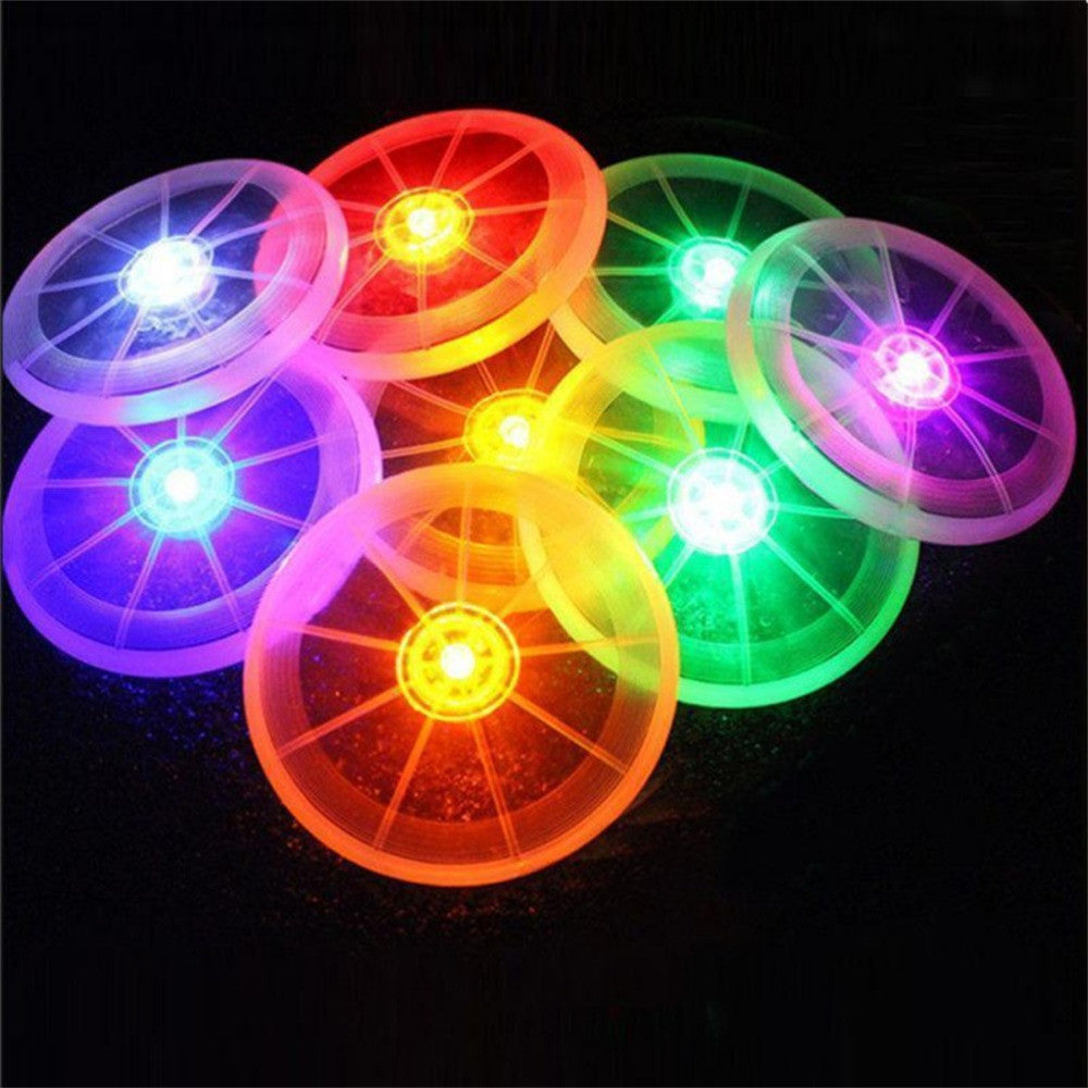 Kid Toy Spin LED Light Colorful Frisbee UFO Outdoor Toy Flying Saucer Disc Educational UFO Children Beach toys Fun Toy Sports
