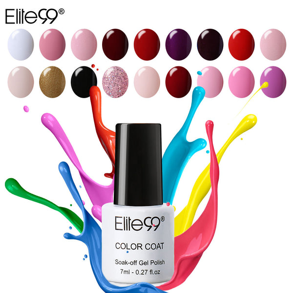 Elite99 7ml Soak Off UV Nail Polish Long Lasting Nail Art Gel Manicure Varnishes Gelpolish Cured With UV LED Lamp Nail Lacquer