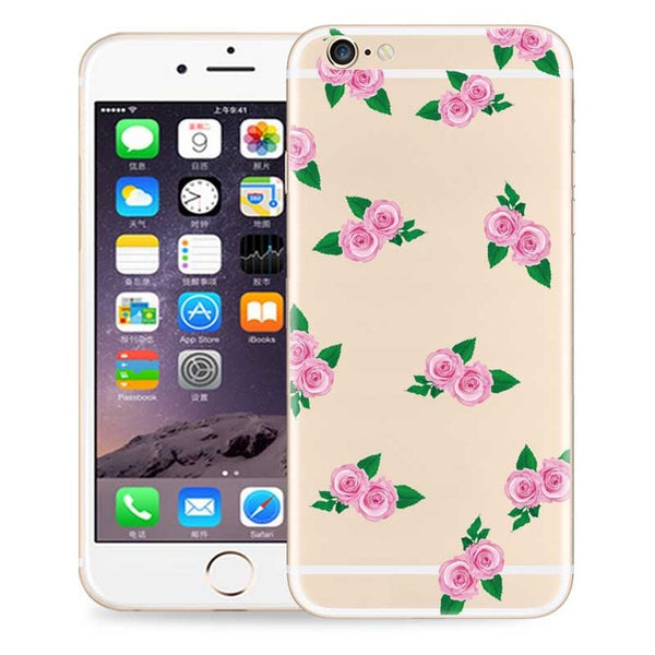 Soft TPU Case For iPhone 7 6 6S Plus 5 5S SE Ultra Thin Cute Transparent Silicone Back Cover Coque Capa Cases For iPhone 7 Plus