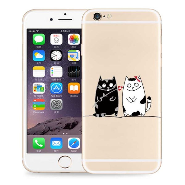 Soft TPU Case For iPhone 7 6 6S Plus 5 5S SE Ultra Thin Cute Transparent Silicone Back Cover Coque Capa Cases For iPhone 7 Plus