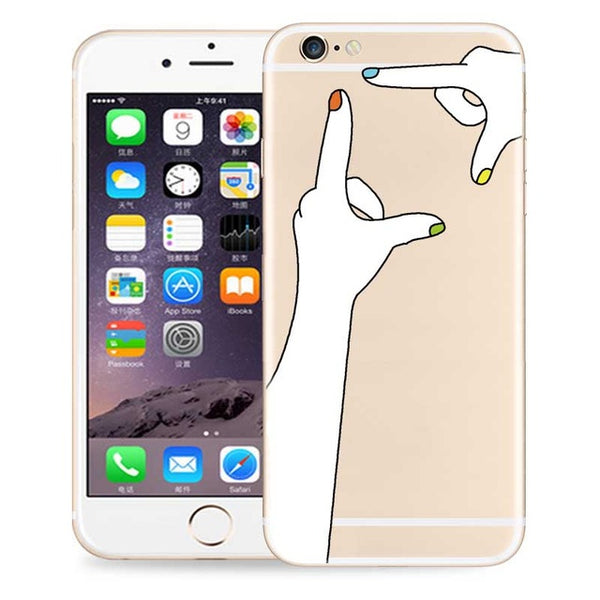 Soft TPU Case For iPhone 7 6 6S Plus 5 5S SE Ultra Thin Cute Transparent Silicone Back Cover Coque Capa Cases For iPhone 7 Plus