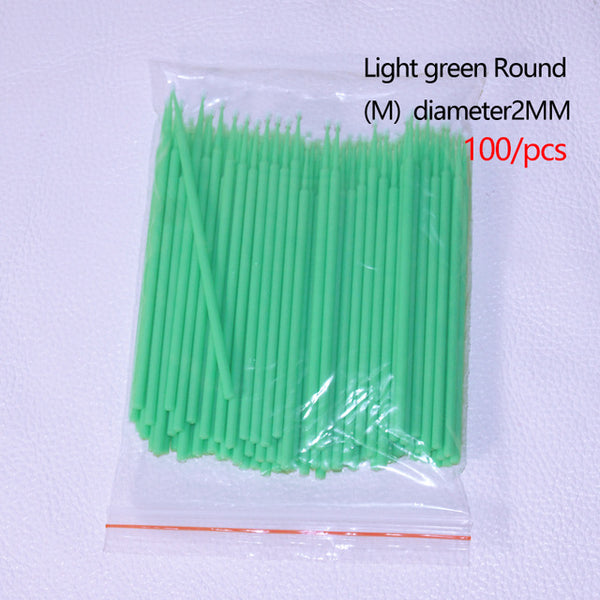 NICE FACE 100pcs/lot Disposable Swab Micro Brush Eyelashes Extension Individual Lash Glue Removing Makeup Tools for eyes make up