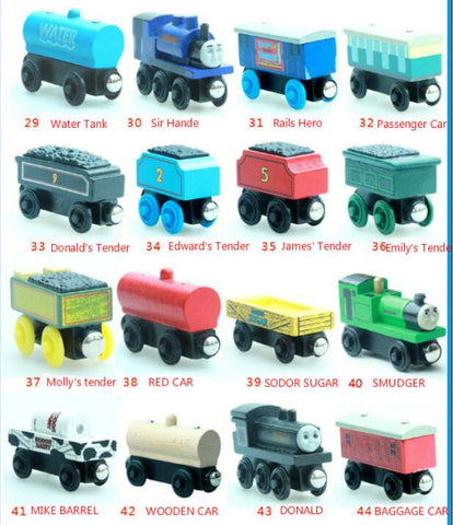 Thomas & His Friends-New Wooden Trains Anime Model Manetic Train Toys for Children Kids Gifts Lady Diesel Paxton Annie Mac Mavis