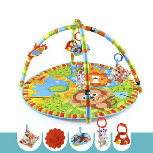 MrPomelo Newborns Indoor Activity Infant Play Mat Gym Educational Toy Fitness Frame Multi-bracket Baby Toys Game Mats for Babies