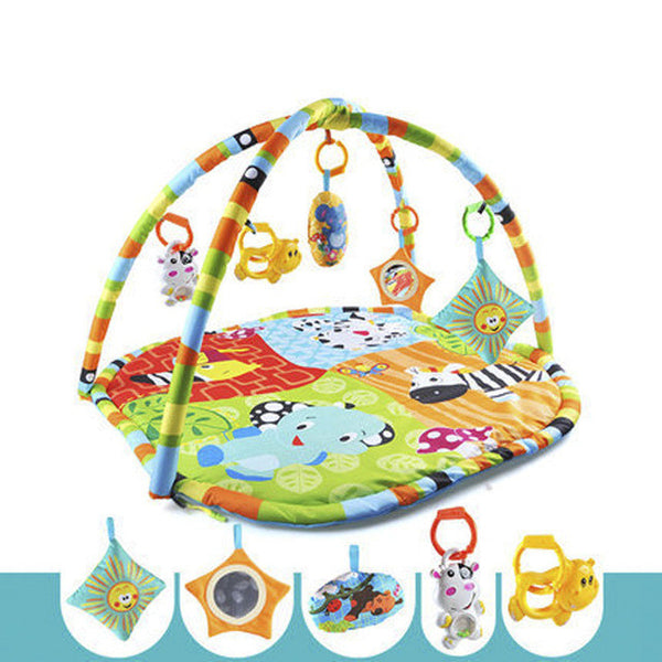 MrPomelo Newborns Indoor Activity Infant Play Mat Gym Educational Toy Fitness Frame Multi-bracket Baby Toys Game Mats for Babies