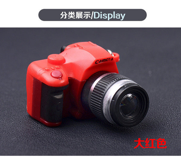 2017 LED Cameras Car Key Chains Toys Sound Glowing Pendant Doll Gifts Cameras Light Up Toys Keychain Camera