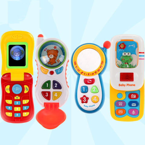 1pc Children Kids Electronic Mobile Phone with Sound Smart Phone Toy Cellphone Early Education Toy Infant Toys