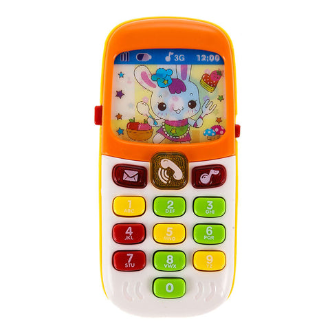 Electronic Musical Toy Phone Mini Cute Kids Mobile Phone Fun Music Sound Cellphone Telephone Educational Toy