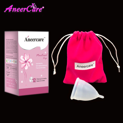 Aneercare Medical Grade Silicone Menstrual Cup FDA Soft Diva Cup Coppetta Mestruale Coupe Menstruelle Feminine Hygiene Product