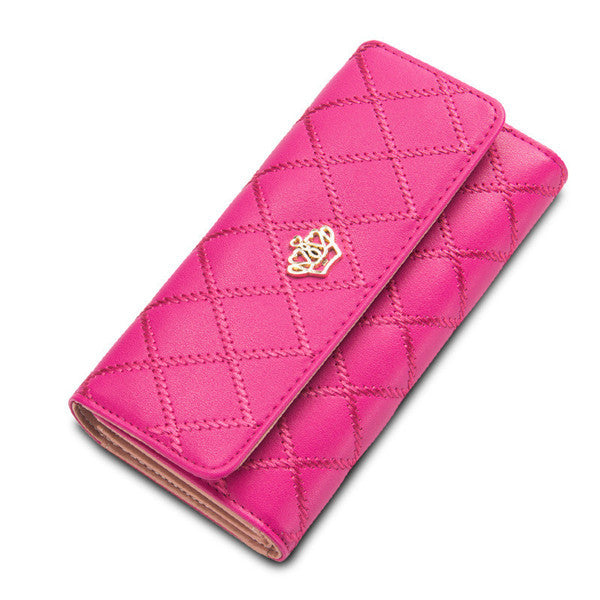 Baellerry New Ladies Wallets PU Leather Women Wallet Lady Party Clutch Patent Pink Purse Female Cute Card Holder Long For Girl