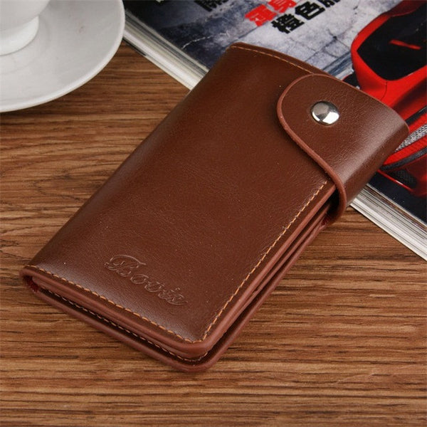 Hasp Housekeeper Leather Key Holder Organizer Key Case Key Wallet Pouch Men And Women Leather Cards Holder Keychains Housekeeper