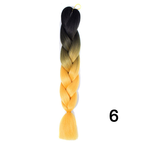 Silky Strands Ombre Kanekalon Jumbo Synthetic Braiding Hair Crochet Blonde Hair Extensions Jumbo Braids Hairstyles
