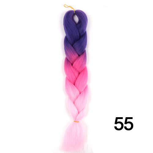 Silky Strands Ombre Kanekalon Jumbo Synthetic Braiding Hair Crochet Blonde Hair Extensions Jumbo Braids Hairstyles