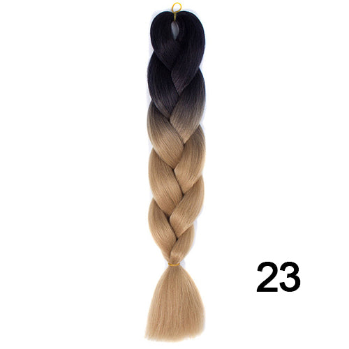 Silky Strands Ombre Kanekalon Jumbo Synthetic Braiding Hair Crochet Blonde Hair Extensions Jumbo Braids Hairstyles