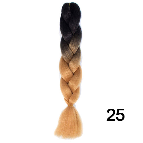 Silky Strands Ombre Kanekalon Jumbo Synthetic Braiding Hair Crochet Blonde Hair Extensions Jumbo Braids Hairstyles