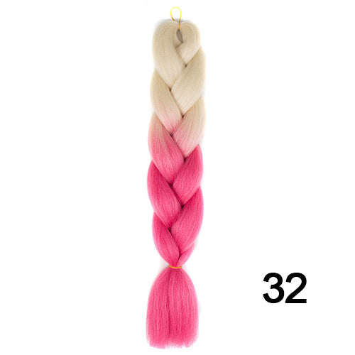 Silky Strands Ombre Kanekalon Jumbo Synthetic Braiding Hair Crochet Blonde Hair Extensions Jumbo Braids Hairstyles