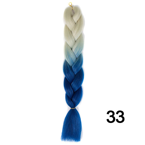 Silky Strands Ombre Kanekalon Jumbo Synthetic Braiding Hair Crochet Blonde Hair Extensions Jumbo Braids Hairstyles