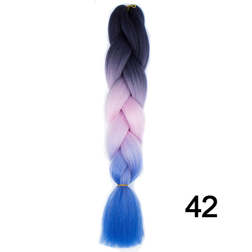 Silky Strands Ombre Kanekalon Jumbo Synthetic Braiding Hair Crochet Blonde Hair Extensions Jumbo Braids Hairstyles