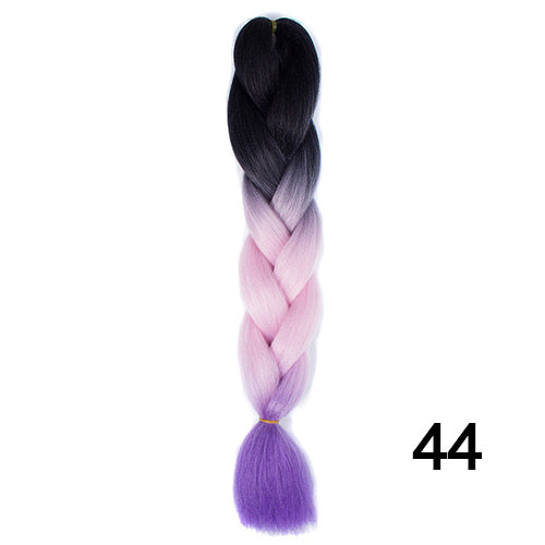 Silky Strands Ombre Kanekalon Jumbo Synthetic Braiding Hair Crochet Blonde Hair Extensions Jumbo Braids Hairstyles