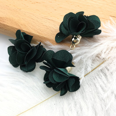 GUFEATHER/jewelry accessories/jewelry findings/jewelry making/Flower/Flowers pendant tassels/earrings accessories 10pcs/bag