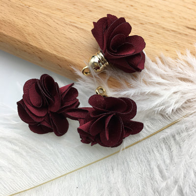 GUFEATHER/jewelry accessories/jewelry findings/jewelry making/Flower/Flowers pendant tassels/earrings accessories 10pcs/bag