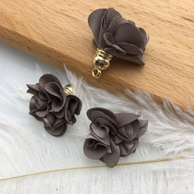 GUFEATHER/jewelry accessories/jewelry findings/jewelry making/Flower/Flowers pendant tassels/earrings accessories 10pcs/bag