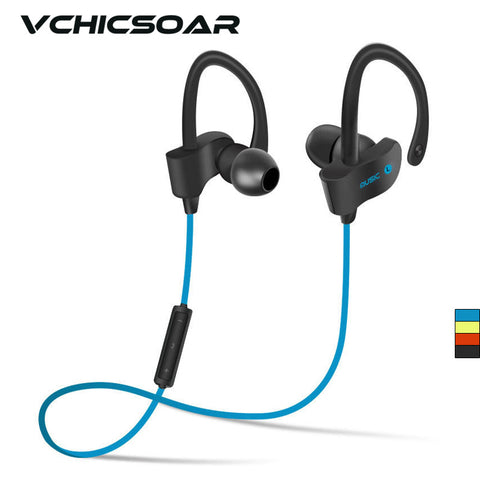Vchicsoar 56S Bluetooth Earphone Sports Running Wireless Headset V4.1 Stereo Bass Portable Ear Hook Earphones with Microphone