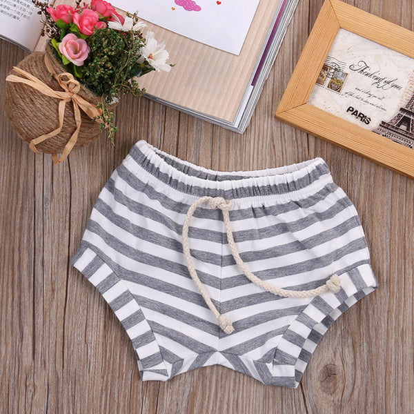 High Quality Cute Toddler Infant Baby Girl Summer Bottoms Striped Shorts Cotton Bloomers Diaper Cover PP Summer Clothes