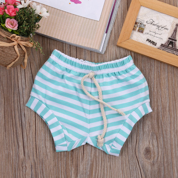 High Quality Cute Toddler Infant Baby Girl Summer Bottoms Striped Shorts Cotton Bloomers Diaper Cover PP Summer Clothes