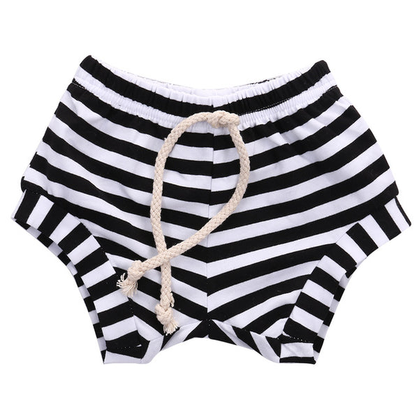 High Quality Cute Toddler Infant Baby Girl Summer Bottoms Striped Shorts Cotton Bloomers Diaper Cover PP Summer Clothes