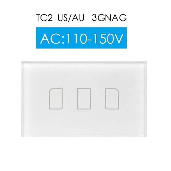 Broadlink TC2 US/AU 2017 New Arrival Smart Home RF Touch Light Switches 123Gang 110V 220V Remote Control Wall Touch Switch Panel