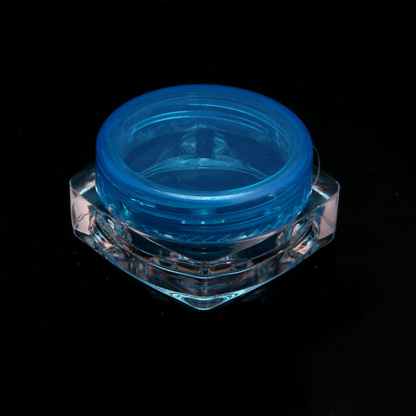 10 Pcs transparent small square bottle 3g Cosmetic Empty Jar Pot Eyeshadow Lip Balm Face Cream Sample Container