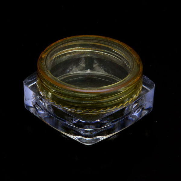 10 Pcs transparent small square bottle 3g Cosmetic Empty Jar Pot Eyeshadow Lip Balm Face Cream Sample Container