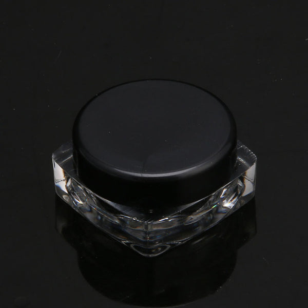 10 Pcs transparent small square bottle 3g Cosmetic Empty Jar Pot Eyeshadow Lip Balm Face Cream Sample Container