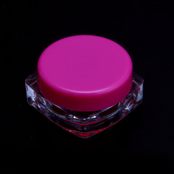 10 Pcs transparent small square bottle 3g Cosmetic Empty Jar Pot Eyeshadow Lip Balm Face Cream Sample Container